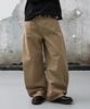 AGOD Snap Button Curved Pants [Beige]