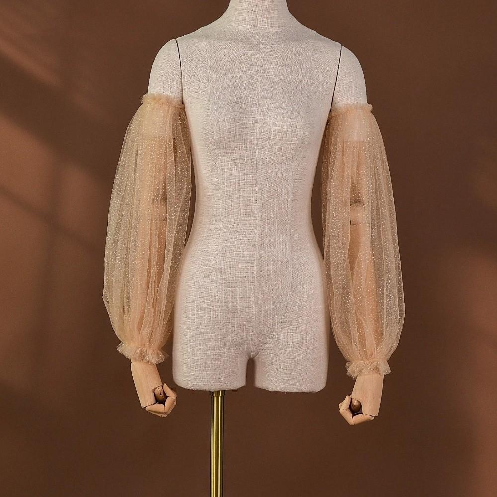 Elastic Cuff Bridal Sleeves Detachable Wedding Arm Sleeves Elegant Wedding Gloves Wedding