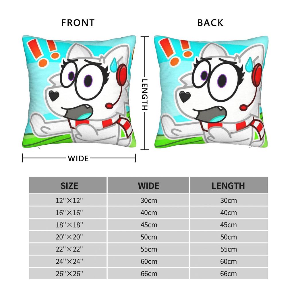 Federa Cuscino Gioco Tylers And Snowi Poliestere Copricuscino Decorativo Carino Cartone Animato Copricuscino Divano Dropshipping 45X45cm