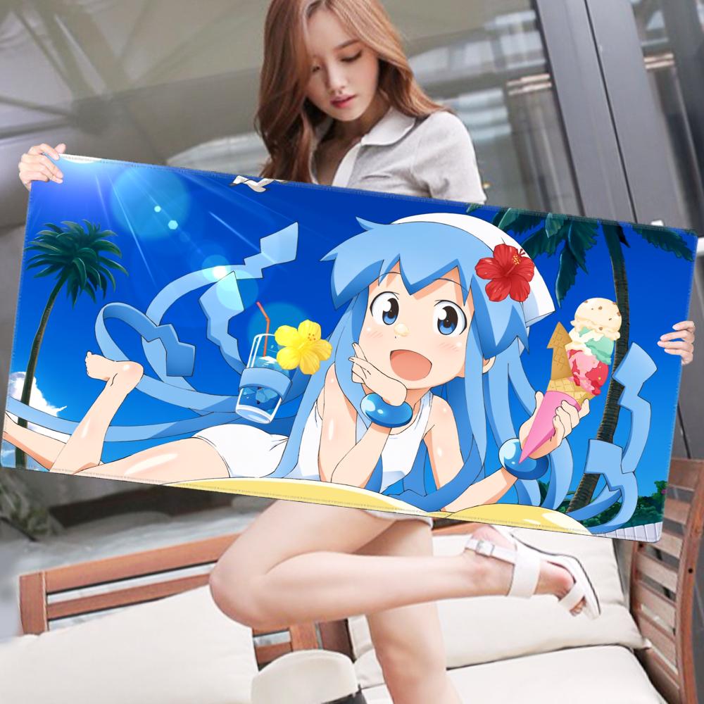 Squid Girl Mouse Pad Gaming Large Mousepad extended mouse pad computer nonslip carpet computer mousepad Anime office table mat 800x400x2mm
