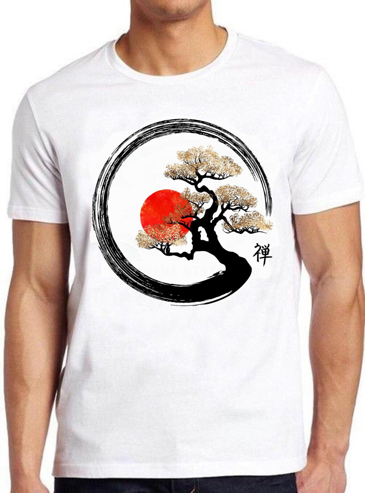 Enso Circle Bonsai Tree Cool Vintage Japanese Cult Music Movie Gift T Shirt M803 S