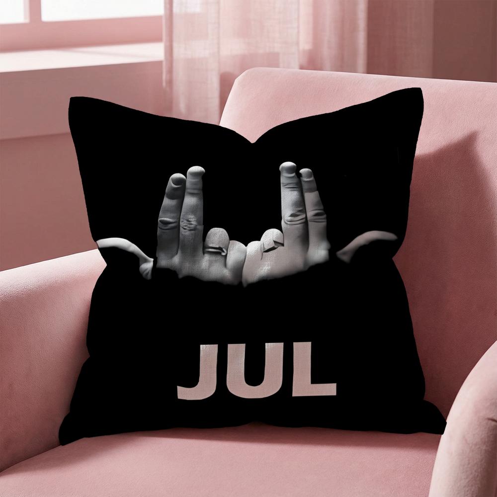 Rapper JuL C'est Pas Des Lol Cushion Cover Multi-Scene Pillow Cover for Home & Car - Reversible, Soft & Durable for Daily Use