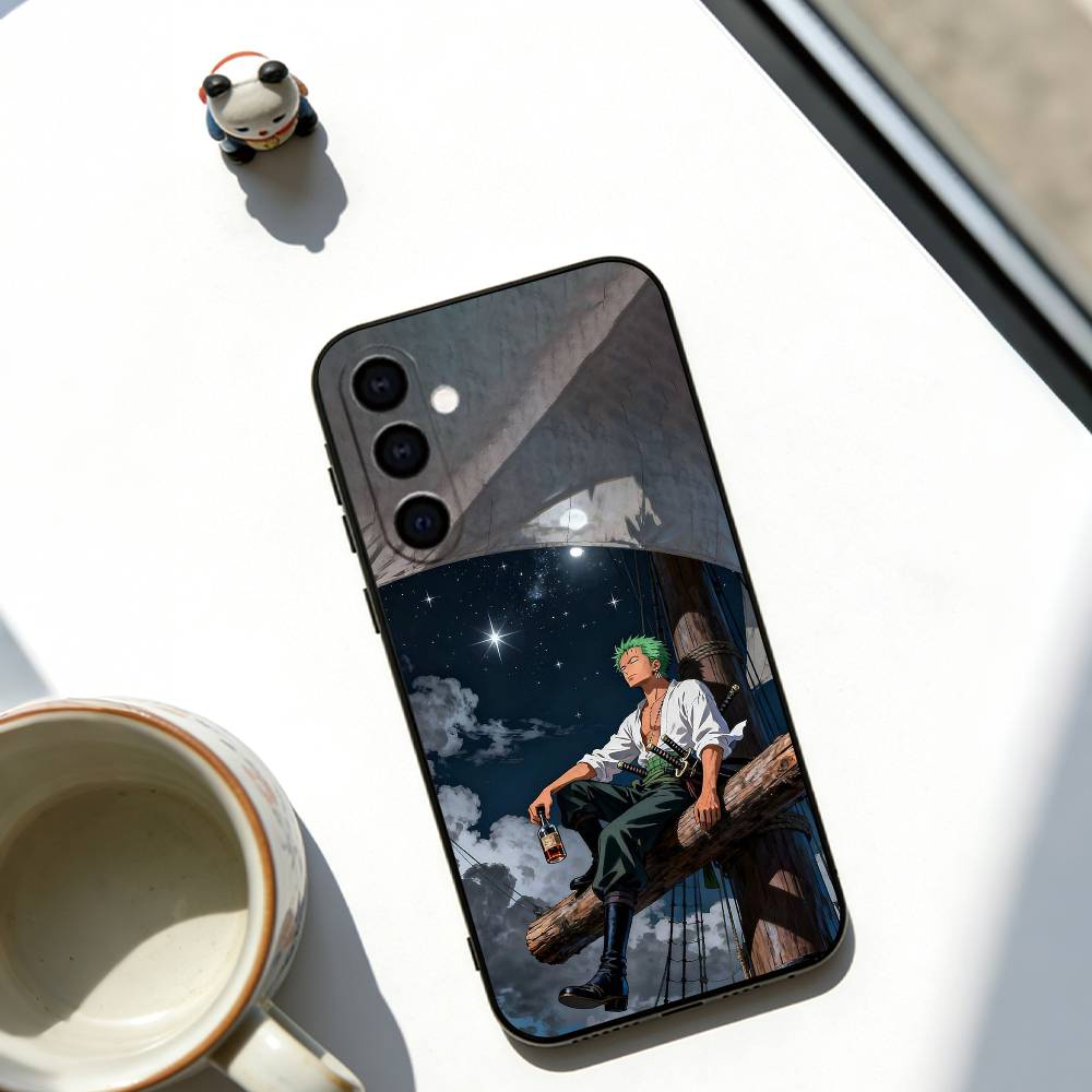 Roronoa Zoro Phone Case For Samsung Galaxy A73,A72,A71,A70,A53,A52,A51,Others Soft Black Cover