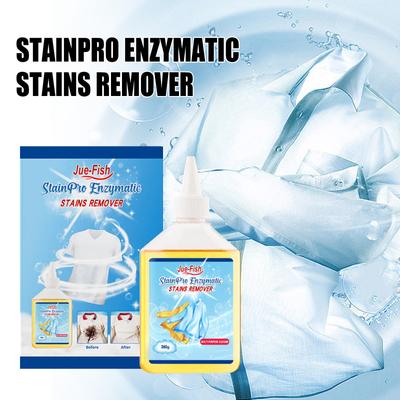 JUE-FISH Biological Enzyme Cleaner for Clothing Cleaning Removing Yellow Stains Stubborn Oil Stains and Laundry Detergent