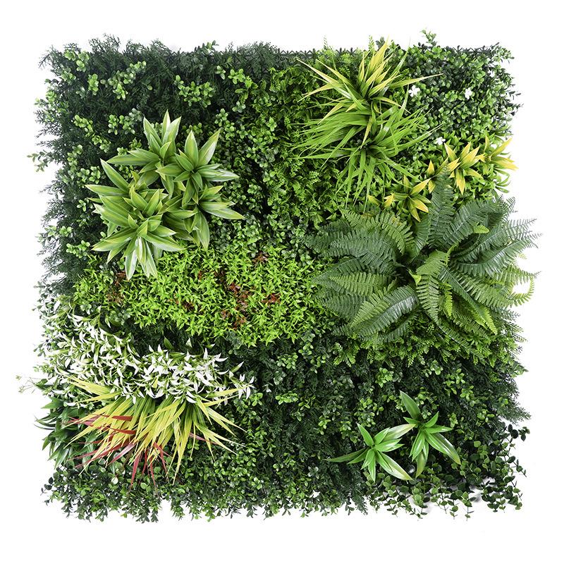 1m UV Resistant Eucalyptus Artificial Plant Wall - Milan Grass Plastic Anti-Aging Sun Protection G718