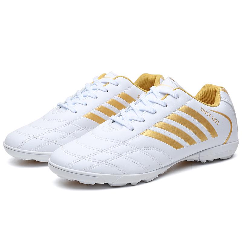 Double Star Professional Anti-Slip Football Kicking Shoes - Studded Breathable Training Model for Grass.