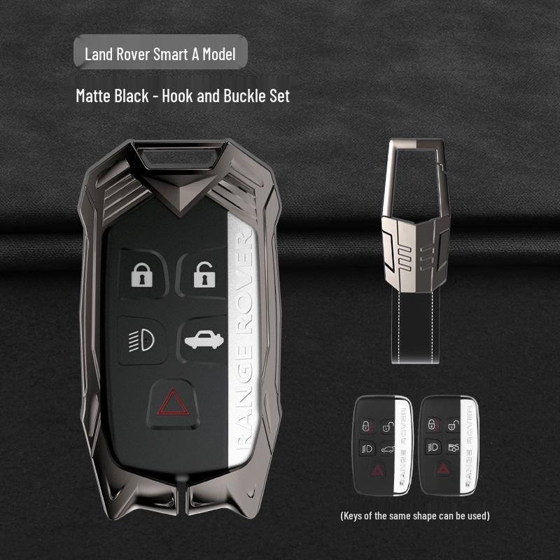 Land Rover Schlüsselhülle: Kompatibel mit Discovery Sport, Range Rover Evoque, Discovery 4, Velar und 5 mit Schlüsselanhänger
