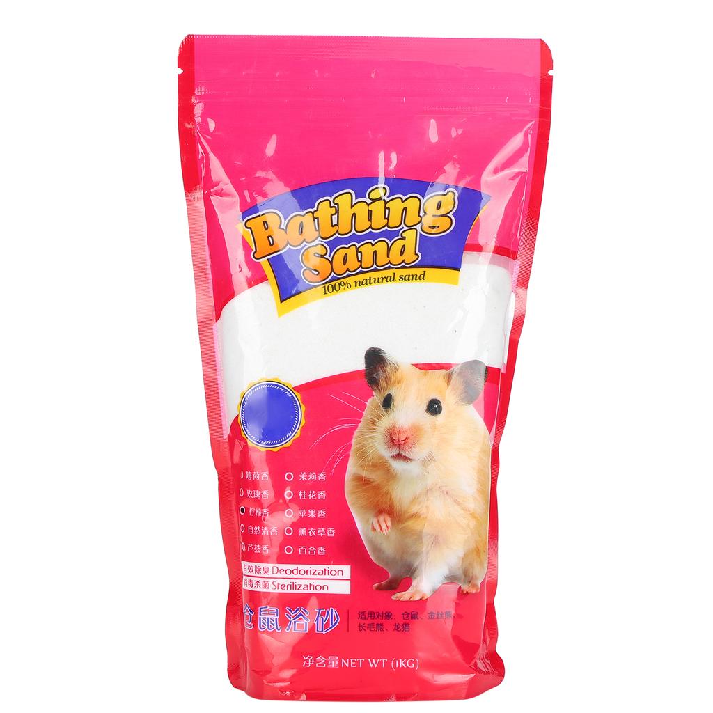 1kg Hamster Bathing Sand Small Pet Shower Cleaning Deodorizing Tool Pet Supplies