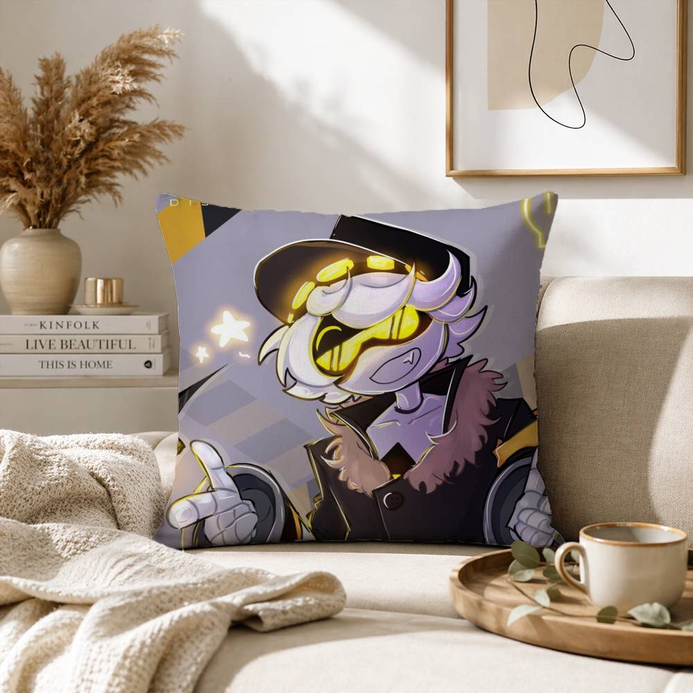 Horror Anime Murder Drones Pillow Case for Sofa Living Room Home office Decor Protective Cover