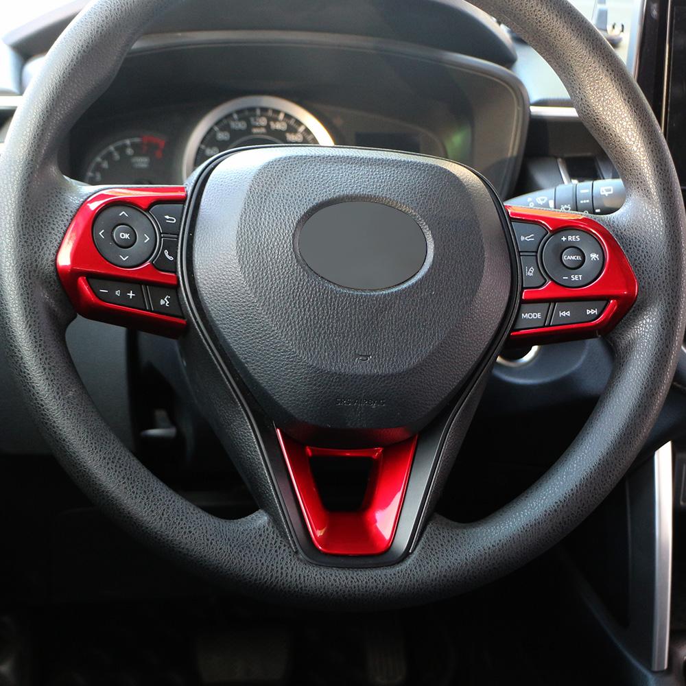 For Toyota Avalon Corolla Cross Rav4 Rav 4 2019 2020 2026 2026 2026 Steering Wheel Panel Sticker Cover Trim Interior Accessories