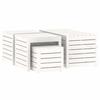 VidaXL Ensemble de boîtes de jardin 4 pcs blanc bois de pin massif 3154667