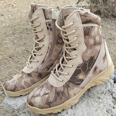 Python Pattern Military Fan Tactical Boots Camouflage Shoes Special Forces Desert Combat Boots Training Boots H782