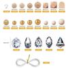 Cristais Transparentes Pendurados Práticos Para Decoração de Janela e Jardim Decoração- Kit de Artesanato de Cristal Pegador de Sol DIY Com Acessórios Incl.
