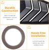 For Ford Mustang 2015-2020 Car Rear Louver Window Side Shutter Cover Trim Sticker Vent Scoop ABS Carbon Fiber Black Accessories