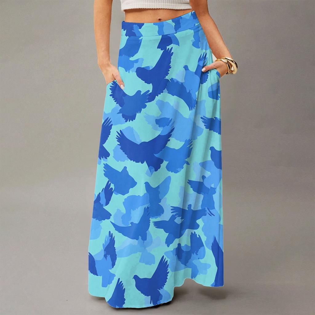 Women's Flowing Maxi Dress Regular Casual Summer Floral Print Bohemian  Skirt
