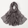 New Muslim Modal Hijab Rayon Cotton Shawls For Women Plain Scarf Big Size Headscarf Wraps Islamic Turban Headband 170*75cm