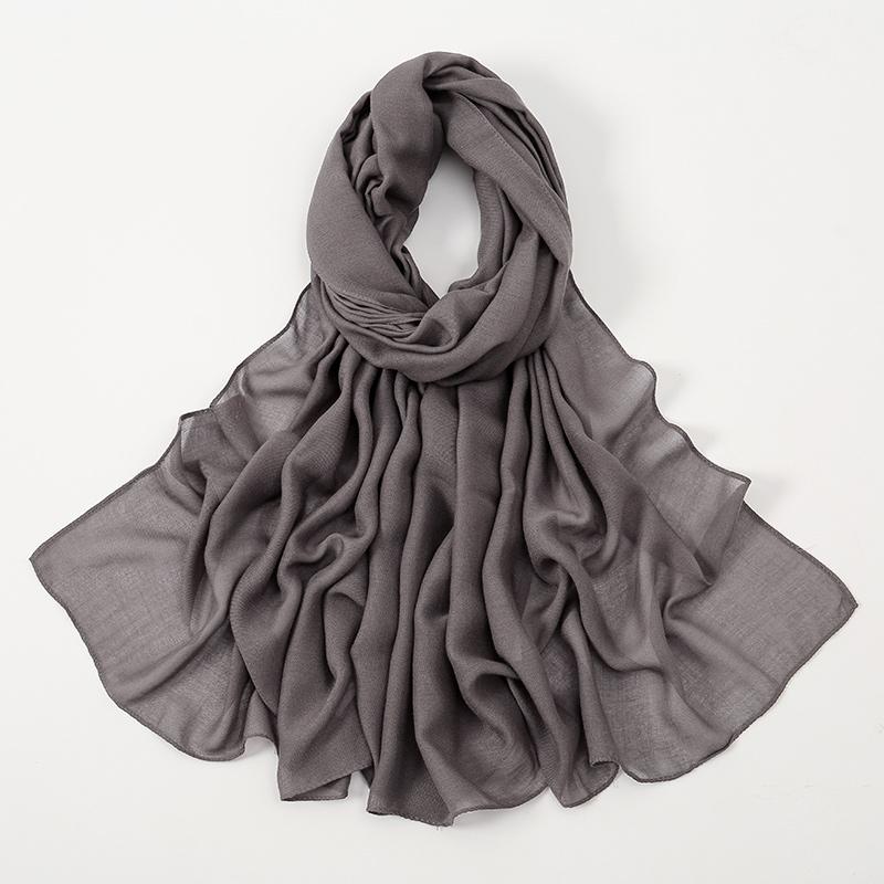 New Muslim Modal Hijab Rayon Cotton Shawls For Women Plain Scarf Big Size Headscarf Wraps Islamic Turban Headband 170*75cm