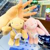 Cute Wool Long Ear Rabbit Keychain Pendant Doll Bag Cartoon Stuffed Ornament Toy