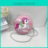 Pony Cartoon Cute Mini Slung Small Round Bag Kindergarten Polyester Shoulder
