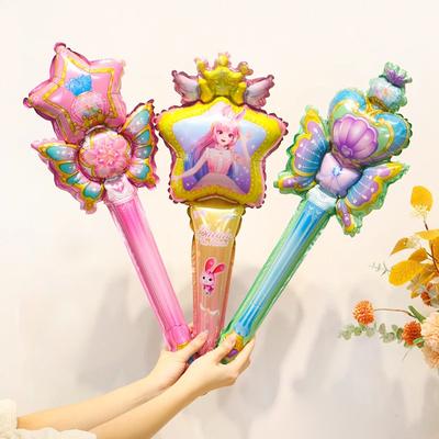 Butterfly Wings Balloon Inflatable Back Decoration Angel Fairy Holding Stick Children'S Night Market Stall Photo Props