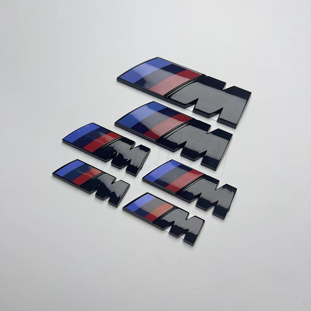 Hot For BMW M Car Fender Side Emblem Rear Trunk Badge M Logo Sticker For BMW M E90 E60 F18 E46 F30 F20 M2 M5 M3 E87 M4 X3 X5 X1 Z4 Accessories