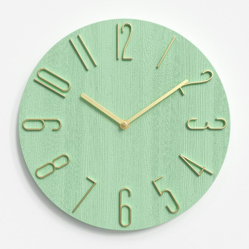 Clocks Living Room Wall Clock Simple Wall Hanging Home Creative Clock Fashion Decorative Clock 12 Inches 30CM