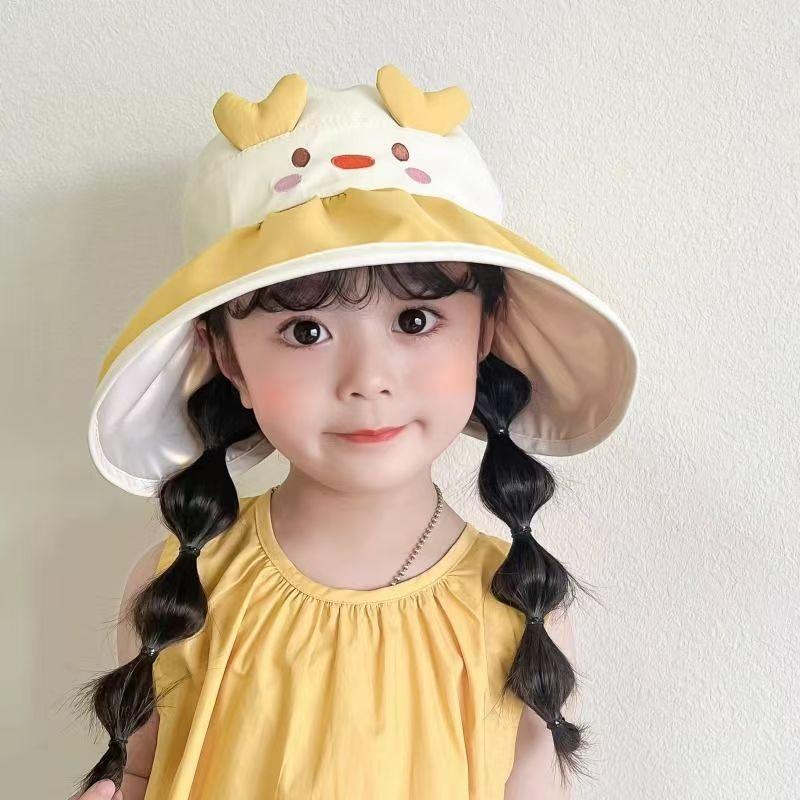 Summer Children's Outdoor Hat Cute Baby Sun Protection Hat Super Cute Cartoon Animal Sun Protection UV Protection Sun Hat
