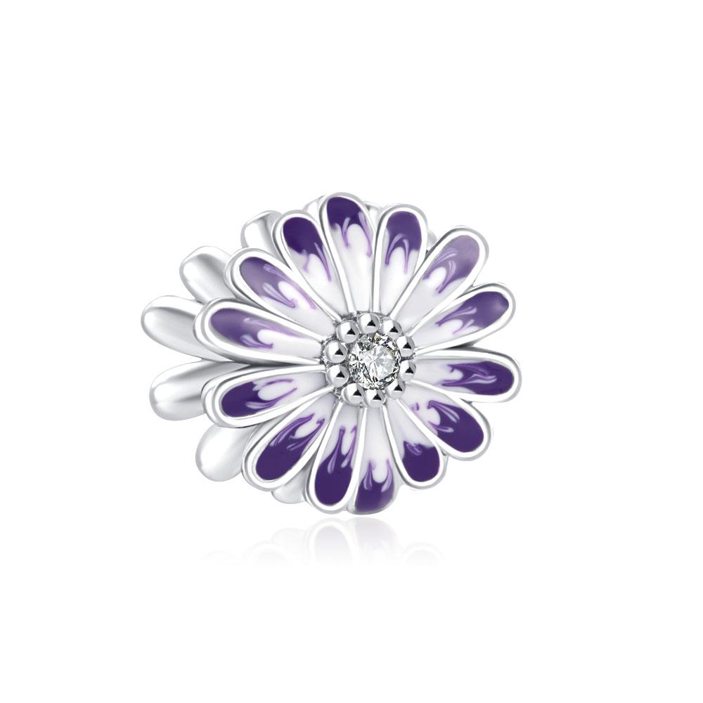 Original Charmscopper Flower Bouquet Sunflower Love Dangle Charm Bead Fit Diy Bracelet Trinket For Women Jewelry