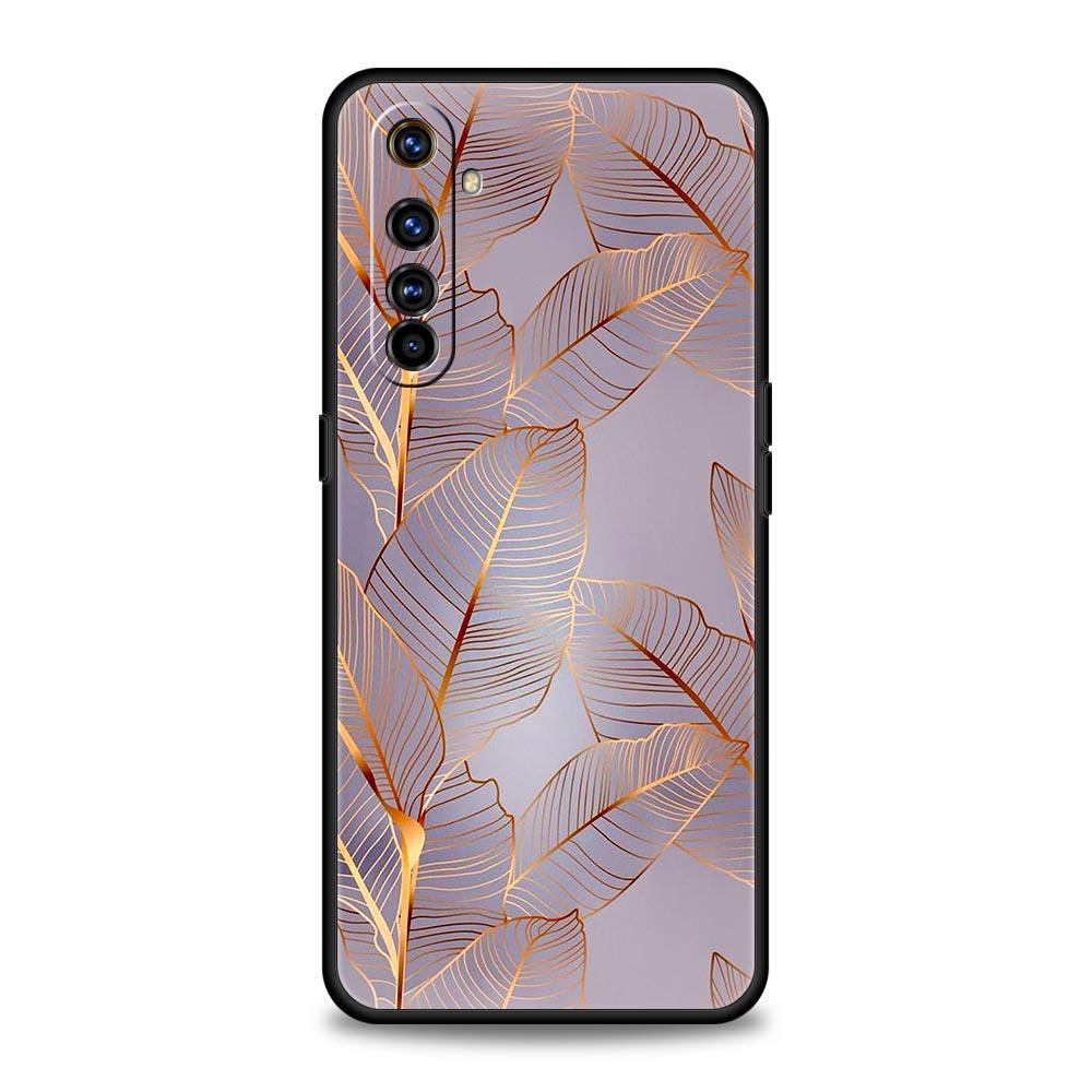 Mooie Rosegouden Kunst Case Voor Realme 12 11 10 9 8 5G 7 6 GT5 GT3 GT2 Pro C21 C11 C25 C35 Voor Realme GT Neo 2 3 3T 5 Cover