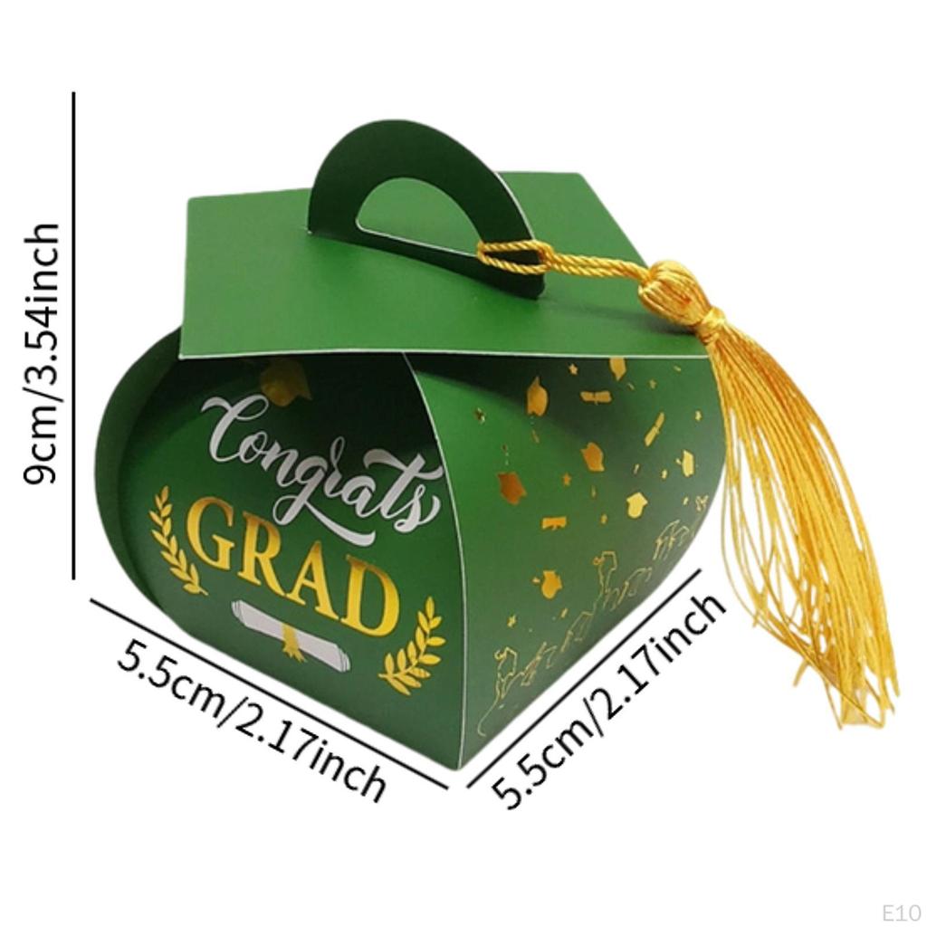 30 Graduation Cap Gift Boxes for Celebrations Party Favor Supplies Easy to Assemble Treat Box