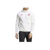 adidas Jaqueta Manga Comprida Cor Sólida Logo Jaquetas Masculinas Branco HY3276