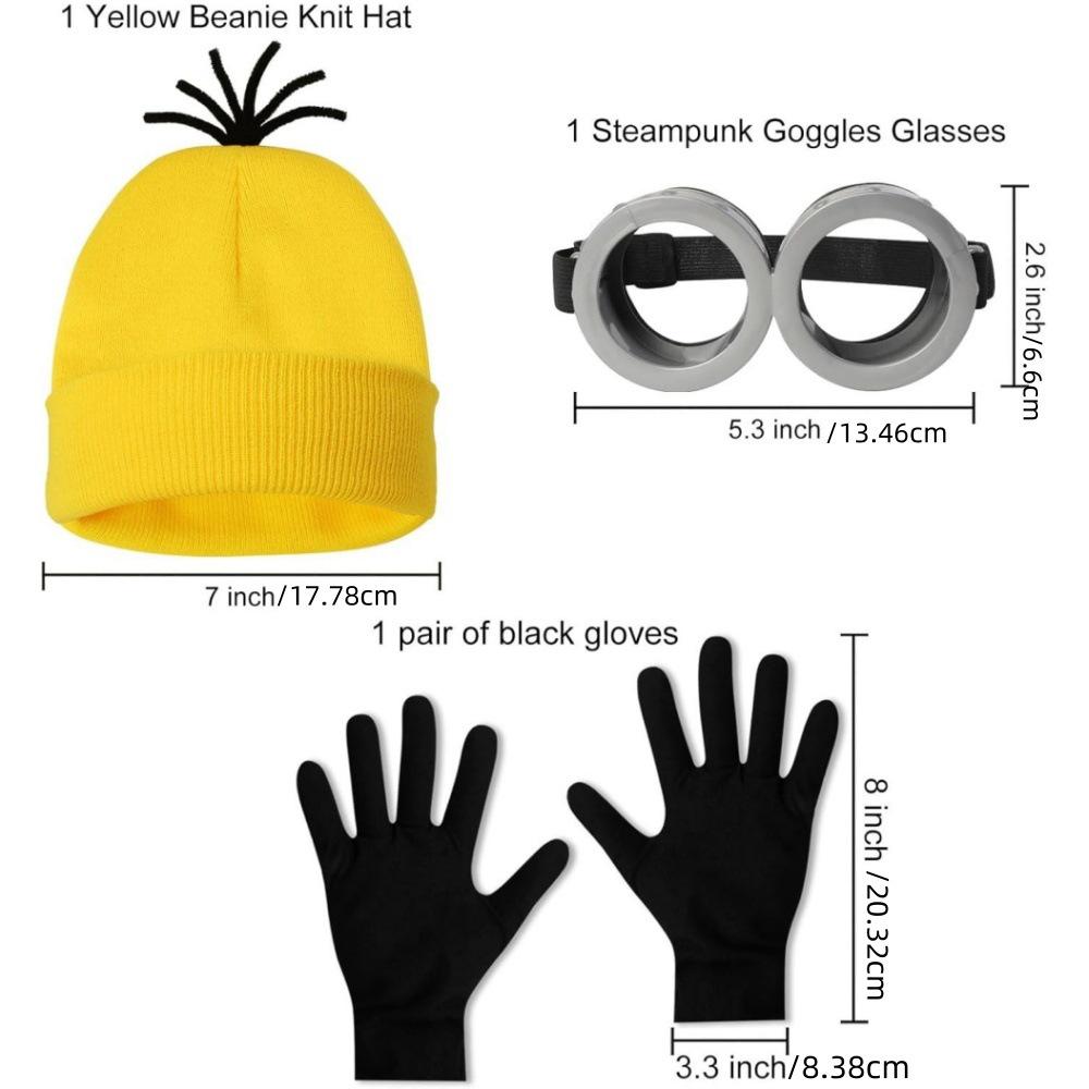 Cappello a Secchiello Giallo Piccolo Genitore-Figlio - Cappello da Sole Primavera/Estate & Cosplay di Halloween per Bambini LP006