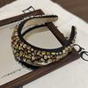 Rhinestone Rhinestone Headband Elegant Style Black Color Crystal Gem Headband Fashion Padded Diamante Headband Daily Wear