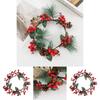 Christmas Artificial Flower Garland With Red Berries And Pinecones For Home Decor And Outdoor Use