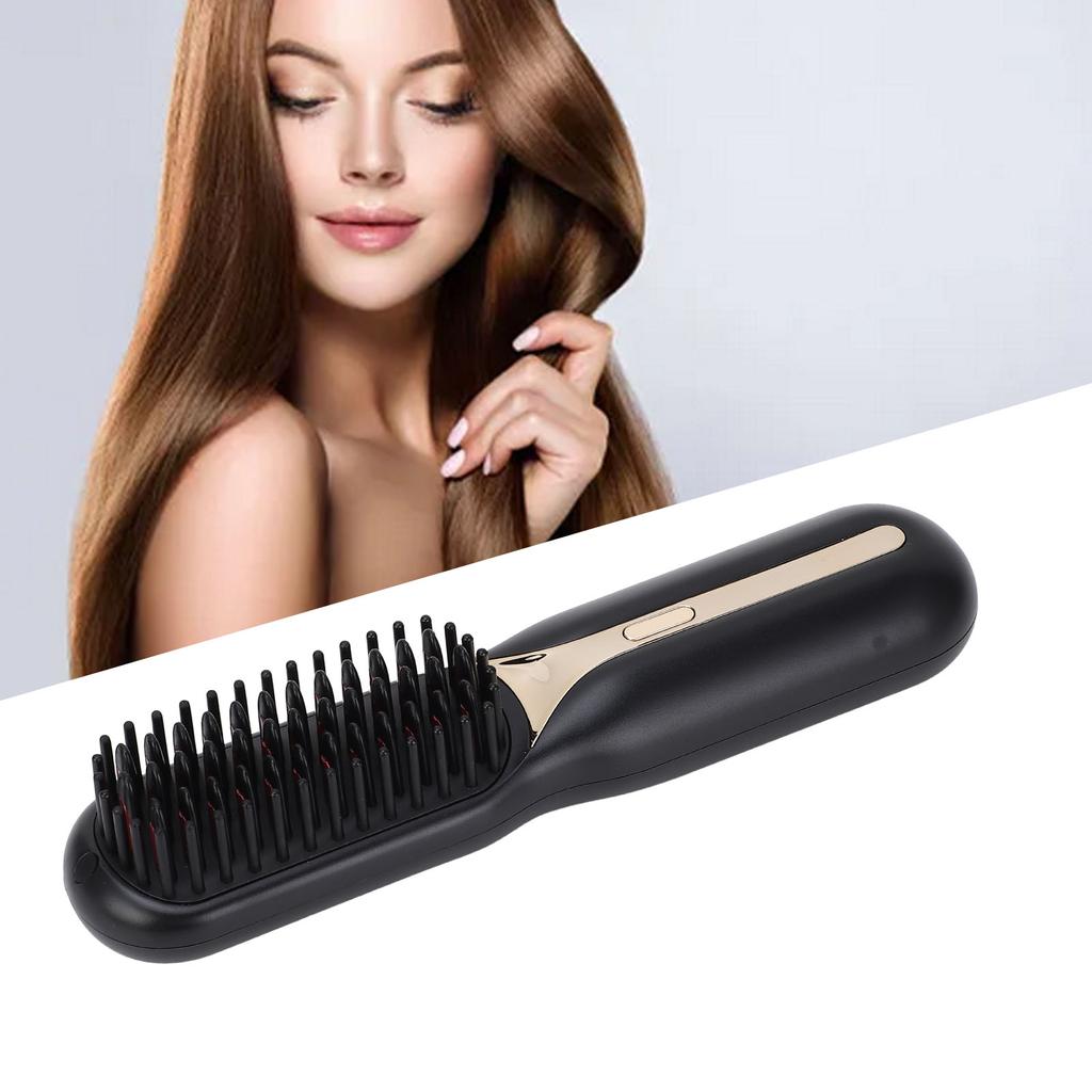 Hair Straightener Brush Negative Ion Curling Straightening Ion Dual Use Electric Hair Styling Comb F