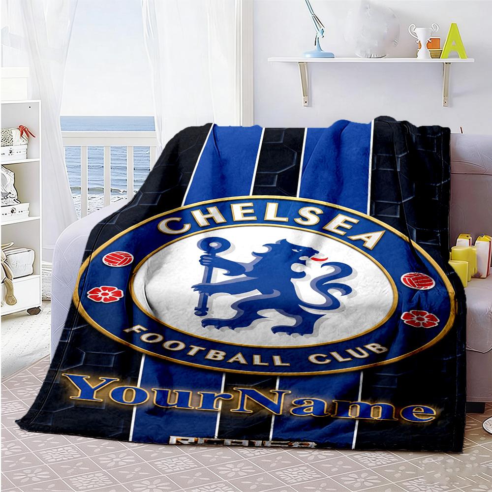 Chelsea Personalized Name Blanket Cozy Personalized Blanket Comfortable for Home Decor Office Chair Picnics Bed All-Season Use
