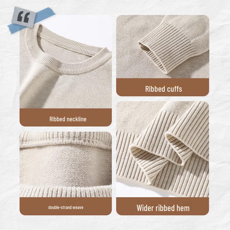 Jeanswest Men's Casual Oversized Knit Sweater