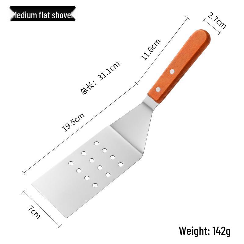 Stainless Steel Spatula Set: Kitchen, Hamburger, Frying, Teppanyaki, and Barbecue Tools