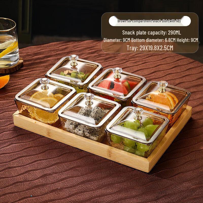 Qiwai Divided Snack Plate with Lid