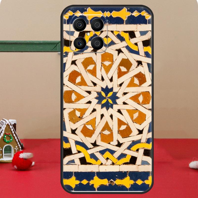 Moroccan Tile Case For Honor Magic 8 Pro 6 7 Lite Honor 400 200 50 70 X8c X8b X9a X9b X9c X9d Win RT Coque