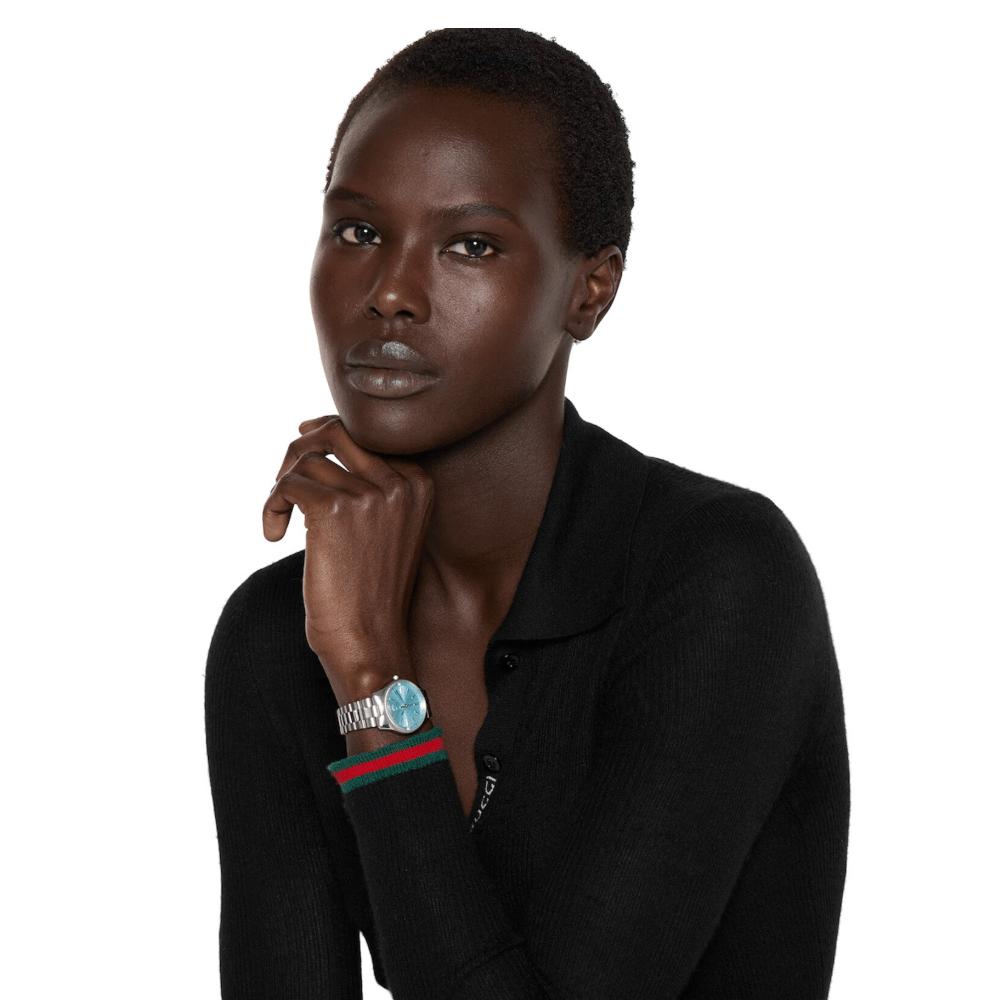 Gucci YA1265068 G-Timeless Blue Dial Ladies Watch