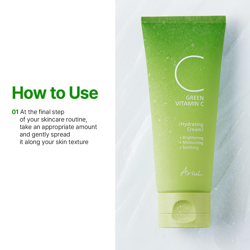 Ariul Green Vitamin C Hydrating Cream 100g Ariul Vitamin Cream Emulsion Face Cream Hyaluronic Acid Skin Care Moisturizing Pure Vitamin C