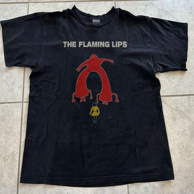 T-shirt The Flaming Lips Design Rare Noir Unisexe Hommes Femmes KH14859