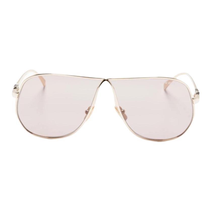MIU MIU Lightweight Fashion Pilot Style Sunglasses Unisex Sunglasses Gold 0MUA56S