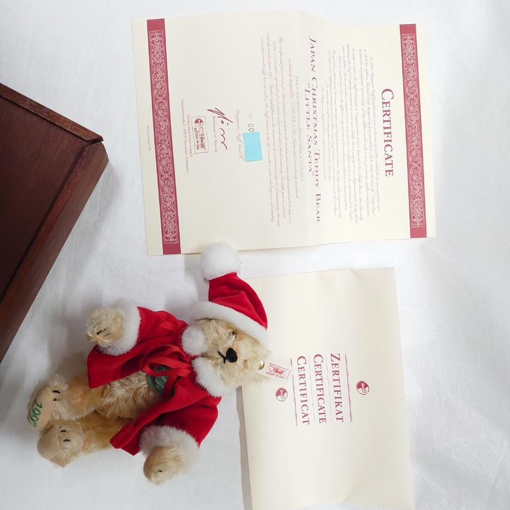 [USED] Steiff Little Santa '97 Teddy Bear 1997