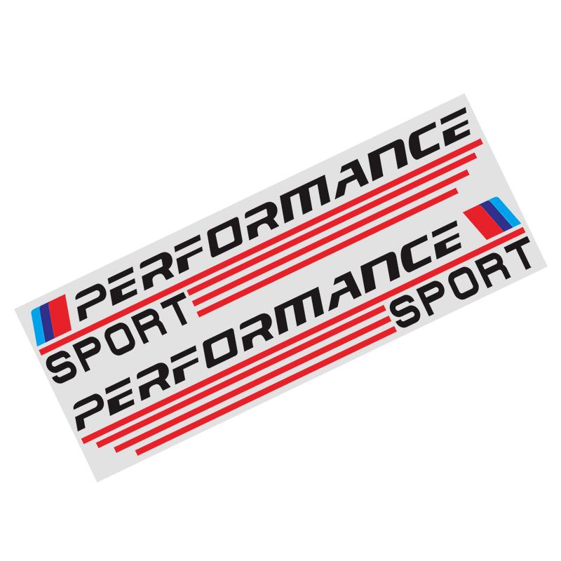 2pcs Performance Sport Sticker Vinyl Car Side Wing Rearview Mirror Badge Auto Part Decoration for BMW X1 X3 X4 X5 X6 X7 E46 E90