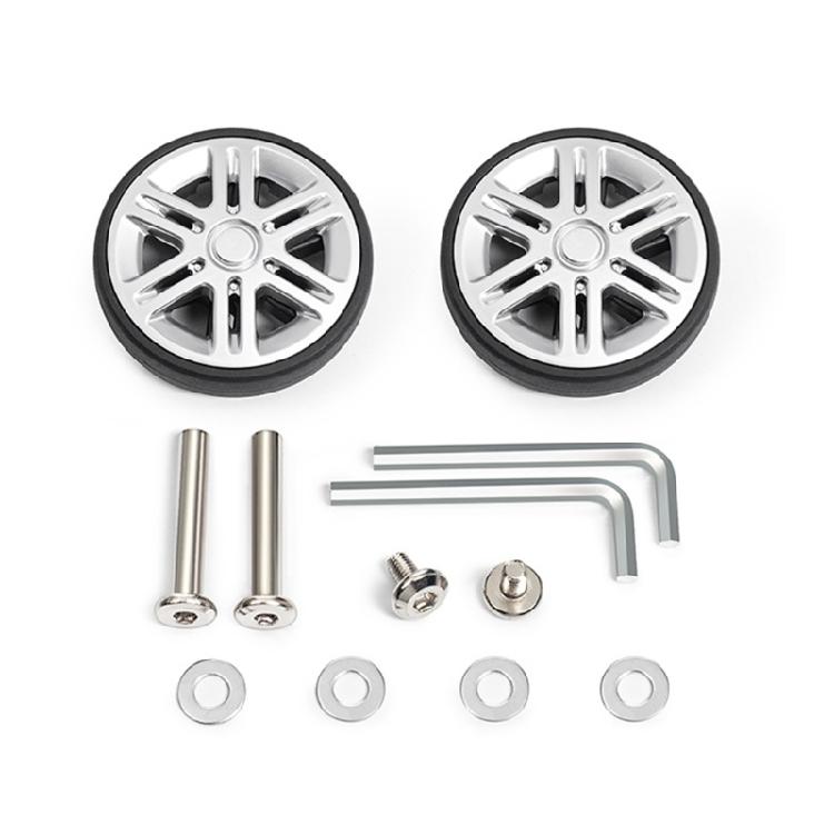 2PCS Plastic Suitcase Replacement Rollers Quiet Wheels Easy Install Assembly Practical Travel Luggage Casters