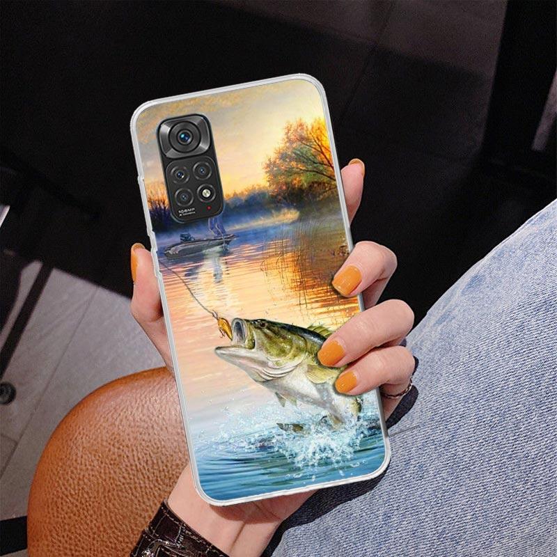 Offshore Angeln Angelfischen Angelrute Handyhülle Für Xiaomi Redmi Note 15 14 13 12S 12 11 Pro Plus 14S 11S 11E 10 10S 11T 5G Persona