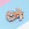 Neue Mode Kupfer Roségold Platinierte Blumen Perlen Anhänger Kompatibel Mit Authentischen Charm-Perlen Armbändern Damenschmuck Geschenk