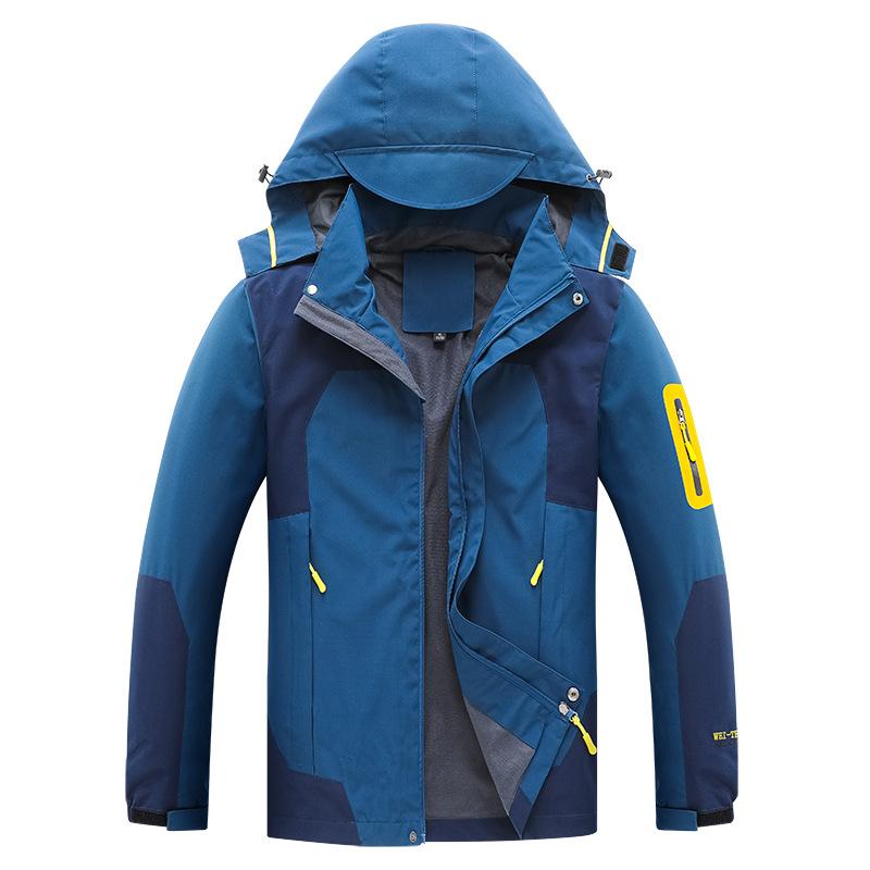 Autumn and Winter Couples Outdoor Velvet Sports Mountaineering Hiking Trendy Jacket Hooded Three-in-one Men's and Women's Jacket Batch